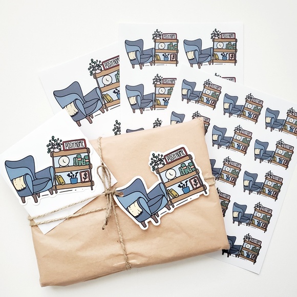 LB079 STICKERS Custom Poshmark Stickers POSH HOME Personalizable Shipping Supply - Picture 5 of 9